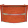 Regency Marque Single Unit Reception Curved Desk Workstation 72""W x 32""D x 45-1/2""H Cherry