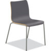 HON® Ruck™ Multipurpose Stacking Chair Textured Silver Frame/Charcoal Seat