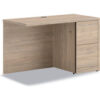 HON® 10500 Series™ Right Return with Full-Height Pedestal 48""W x 24""D x 29-1/2""H Walnut