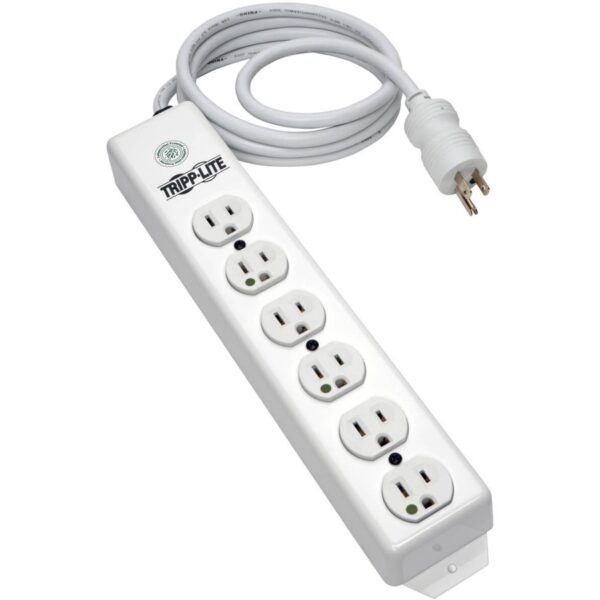 Tripp Lite by Eaton Safe-IT Medical-Grade Power Strip UL 1363 6x Hospital-Grade Outlets Antimicrobial 6 ft. Cord