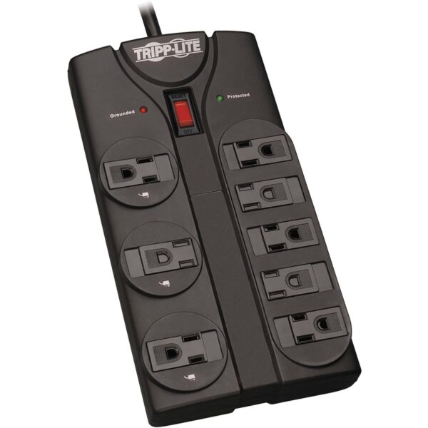 Eaton Tripp Lite Series Protect It! 8-Outlet Surge Protector, 8 ft. (2.43 m) Cord, 1440 Joules, Black Housing