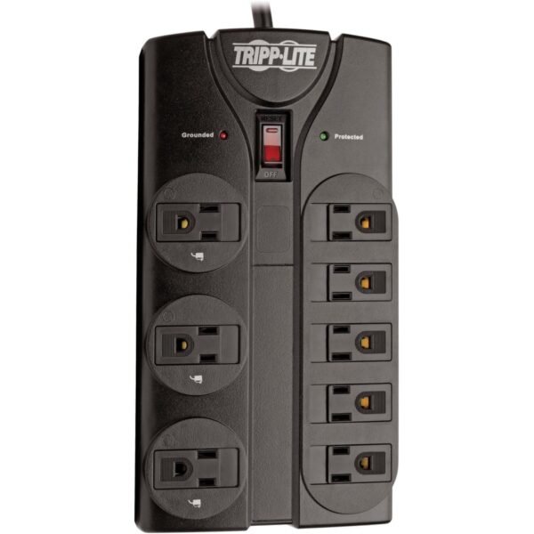 Eaton Tripp Lite Series Protect It! 8-Outlet Surge Protector, 8 ft. (2.43 m) Cord, 1440 Joules, Black Housing