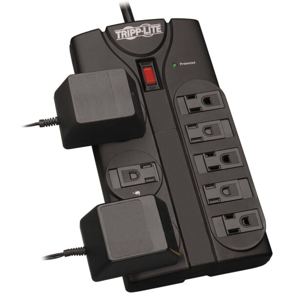 Eaton Tripp Lite Series Protect It! 8-Outlet Surge Protector, 8 ft. (2.43 m) Cord, 1440 Joules, Black Housing
