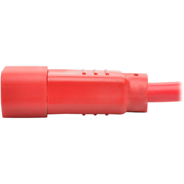 Eaton Tripp Lite Series Power Cord C14 to C15 - Heavy-Duty, 15A, 250V, 14 AWG, 3 ft. (0.91 m), Red