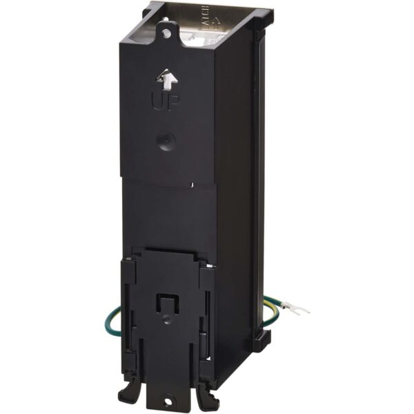 Tripp Lite by Eaton 8-Port Metal DIN-Rail Mounting Keystone Patch Panel with Grounding, Black/Silver, TAA