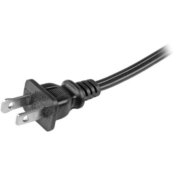 StarTech.com 10ft (3m) Laptop Power Cord, NEMA 1-15P to C7, 10A 125V, 18AWG, Laptop Replacement Power Cord, Power Brick Cable, UL Listed