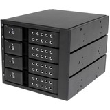 StarTech.com 4 Bay Aluminum Trayless Hot Swap Mobile Rack Backplane for 3.5in SAS II/SATA III - 6 Gbps HDD