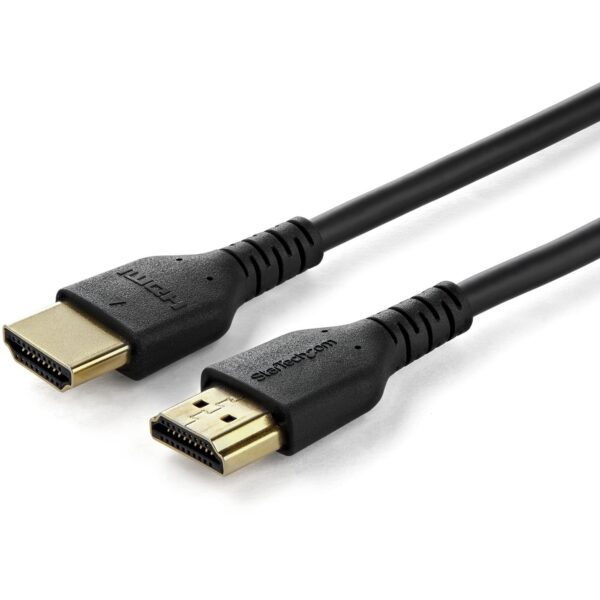 StarTech.com 2m Premium Certified HDMI 2.0 Cable with Ethernet - 6ft High Speed UHD 4K 60Hz HDR Durable Rugged Ultra HD HDMI Monitor Cord