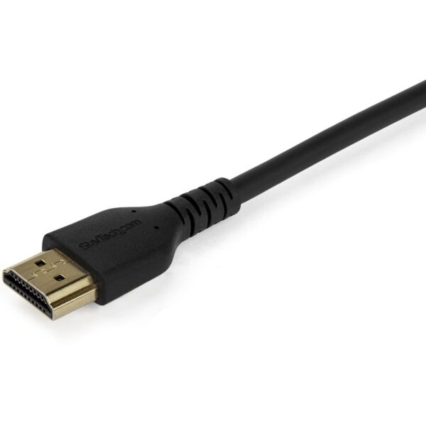 StarTech.com 2m Premium Certified HDMI 2.0 Cable with Ethernet - 6ft High Speed UHD 4K 60Hz HDR Durable Rugged Ultra HD HDMI Monitor Cord