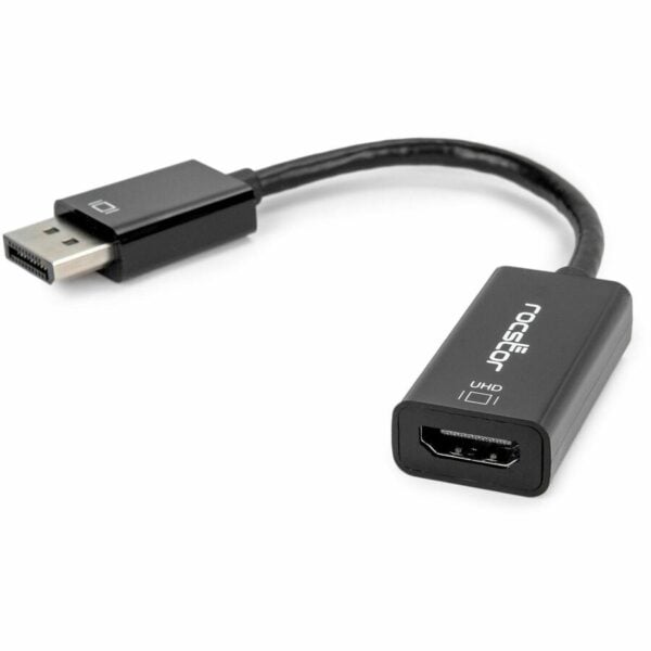 Rocstor DisplayPort 1.2 to HDMI 4K/60Hz Active Adapter Converter - M/F - Black