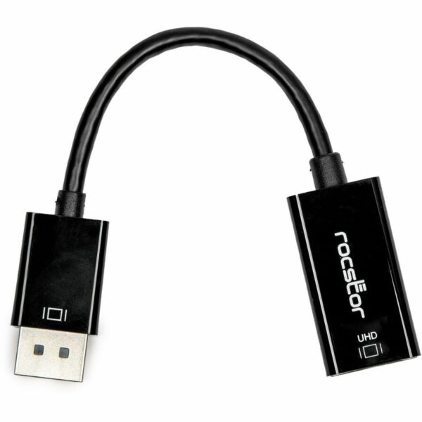Rocstor DisplayPort 1.2 to HDMI 4K/60Hz Active Adapter Converter - M/F - Black