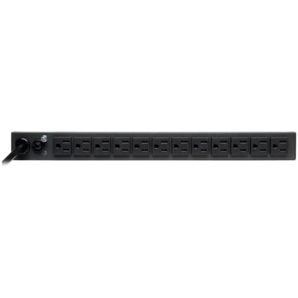 Tripp Lite by Eaton 1.8kW Single-Phase 120V Basic PDU, 13 NEMA 5-15R Outlets, NEMA 5-15P Input, 15 ft. (4.57 m) Cord, 1U Rack-Mount