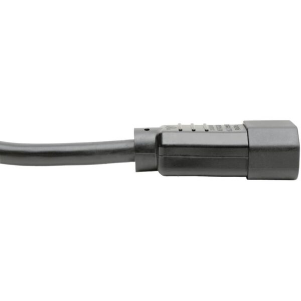 Eaton Tripp Lite Series Heavy-Duty PDU Power Cord, C13 to C14 - 15A, 250V, 14 AWG, 6 ft. (1.83 m), Black