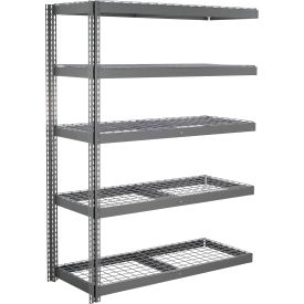 Global Industrial 5 Shelf Extra Heavy Duty Boltless Shelving Add On 72""W x 48""D x 84""H Wire Deck