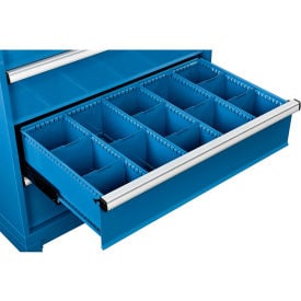 Divider Kit for 8""H Drawer of Global Industrial™ Modular Drawer Cabinet 36""W x 24""D Blue