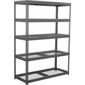 Global Industrial 5 Shelf Extra Heavy Duty Boltless Shelving Starter 72""W x 24""D x 60""H Wire Deck