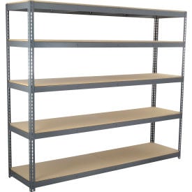 Global Industrial 5 Shelf Extra Heavy Duty Boltless Shelving Starter 96""W x 36""D x 84""HWood Deck