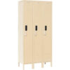 Global Industrial™ 1-Tier 3 Door Digital Locker 36""W x 12""D x 66""H Tan Unassembled