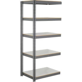 Global Industrial 5 Shelf Extra Heavy Duty Boltless Shelving Add On 36""Wx12""Dx60""H Laminate Deck