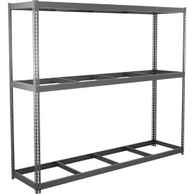 Global Industrial 3 Shelf Heavy Duty Channel Boltless Shelving Starter 96""W x 36""D x 72""HNo Deck