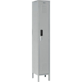 Global Industrial™ 1-Tier 1 Door Digital Locker 12""Wx12""Dx66""H Gray Unassembled