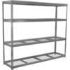Global Industrial 4 Shelf Extra Heavy Duty Boltless Shelving Starter 96""W x 24""D x 60""H Wire Deck