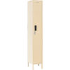 Global Industrial™ 1-Tier 1 Door Digital Locker 12""Wx15""Dx78""H Tan Unassembled