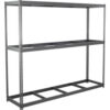Global Industrial 3 Shelf Heavy Duty Channel Boltless Shelving Starter 96""W x 24""D x 72""HNo Deck