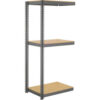 Global Industrial 3 Shelf Extra Heavy Duty Boltless Shelving Add On 48""W x 18""D x 60""H Wood Deck