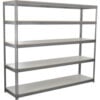 Global Industrial 5 Shelf Extra Heavy Duty Boltless Shelving Starter 96""Wx24""Dx96""H Laminate Deck