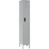Global Industrial™ 1-Tier 1 Door Digital Locker 12""Wx18""Dx78""H Gray Unassembled