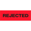 Tape Logic® Pre-Printed Carton Sealing Tape ""Rejected"" 2"" x 55 Yds. 2.2 Mil Black/Red