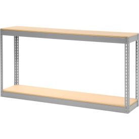 Global Industrial 2 Shelf Extra Heavy Duty Boltless Shelving Starter 72""W x 15""D x 36""HWood Deck