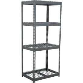 Global Industrial 4 Shelf Extra Heavy Duty Boltless Shelving Starter 48""W x 12""D x 96""H Wire Deck