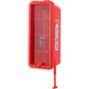 Global Industrial Plastic Fire Extinguisher Cabinet Fits 2-1/2 - 5 lbs. Red