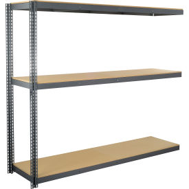 Global Industrial 3 Shelf Extra Heavy Duty Boltless Shelving Add On 96""W x 48""D x 84""H Wood Deck