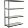 Global Industrial 4 Shelf Extra Heavy Duty Boltless Shelving Add On 72""Wx24""Dx84""H Laminate Deck