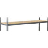 Global Industrial Heavy Duty Channel Boltless Shelving Additional Shelf 96""W x 24""D Wood Deck