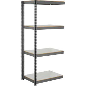 Global Industrial 4 Shelf Extra Heavy Duty Boltless Shelving Add On 48""Wx48""Dx60""H Laminate Deck