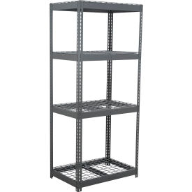 Global Industrial 4 Shelf Extra Heavy Duty Boltless Shelving Starter 36""W x 12""D x 96""H Wire Deck