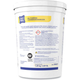 Easy Paks® All-Purpose Cleaner/Deodorizer Lemon Scent 0.5 oz. 90 Packets/Tub 2/Case