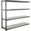 Global Industrial 4 Shelf Extra Heavy Duty Boltless Shelving Add On 96""Wx48""Dx84""H Laminate Deck