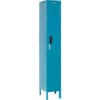 Global Industrial 1-Tier 1 Door Digital Locker 12""W x 12""D x 66""H Blue Assembled