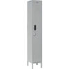 Global Industrial 1-Tier 1 Door Digital Locker 12""Wx15""Dx66""H Gray Unassembled