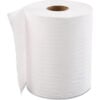 Hardwound Roll Towels 1-Ply White 8"" x 600 ft 12 Rolls/Case