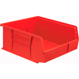 Global Industrial™ Plastic Hang & Stack Bin 10-7/8""L x 11""W x 5""H Red