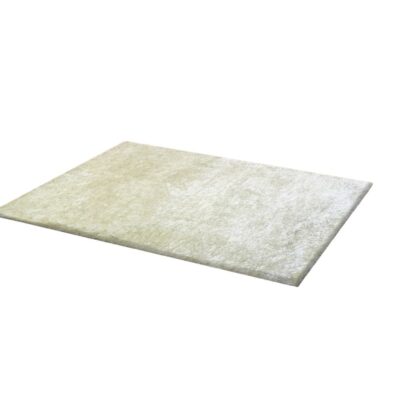 8' x 11' White Shag Hand Tufted Area Rug