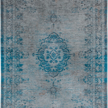 9' X 13' Gray and Green Medallion Non Skid Area Rug