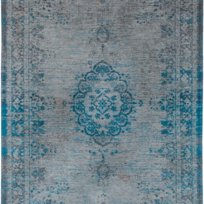 9' X 13' Gray and Green Medallion Non Skid Area Rug