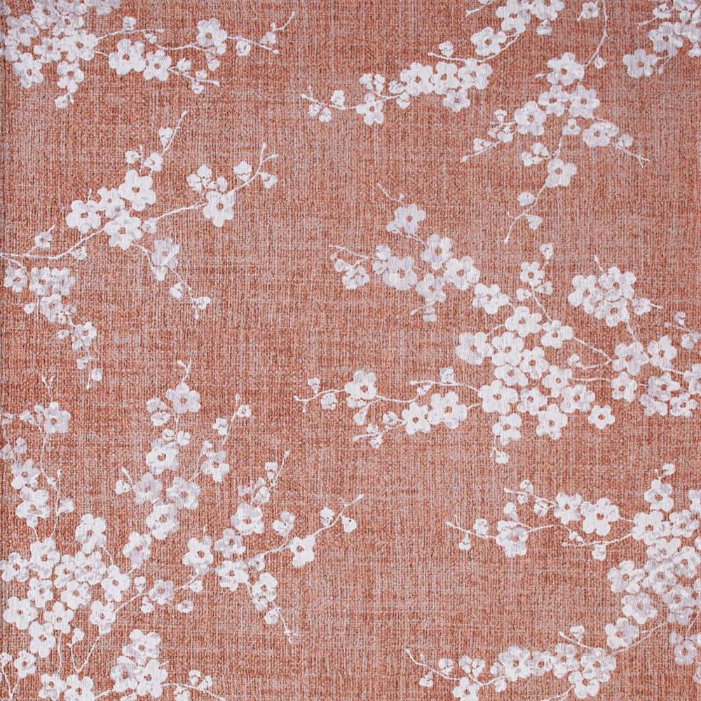 9' X 13' Red and White Round Oriental Non Skid Area Rug